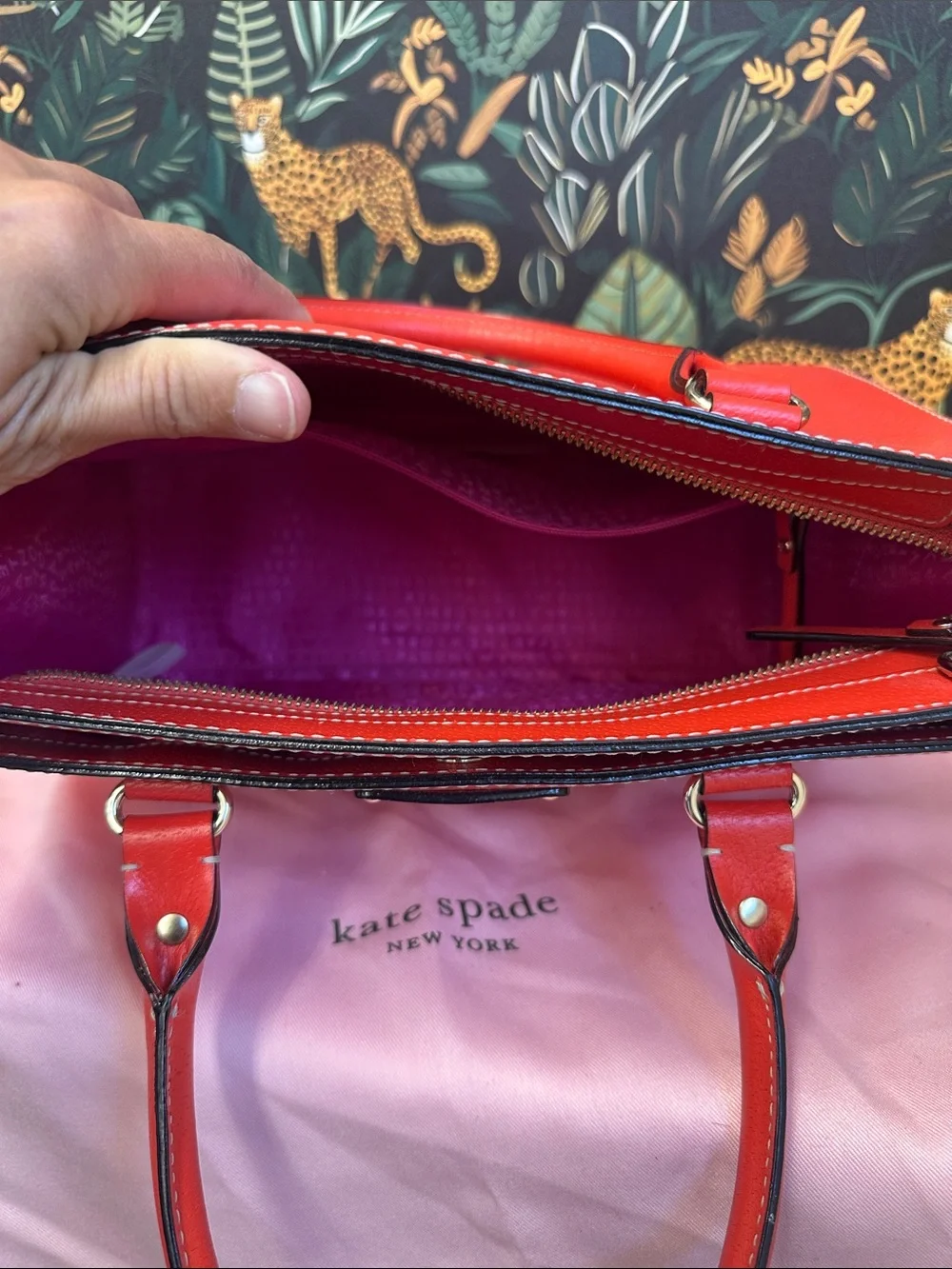 kate spade structured satchel